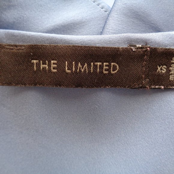 The Limited sleeveless ruffle front top ice blue - Picture 5 of 5